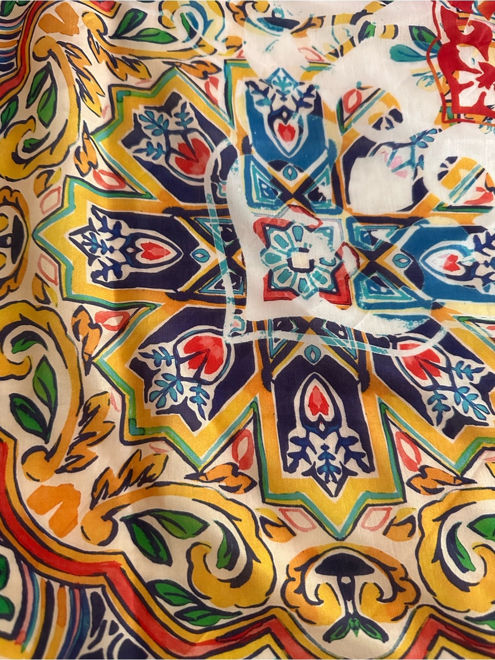 Johnny Was Silk Scarf - Picture 4 of 7